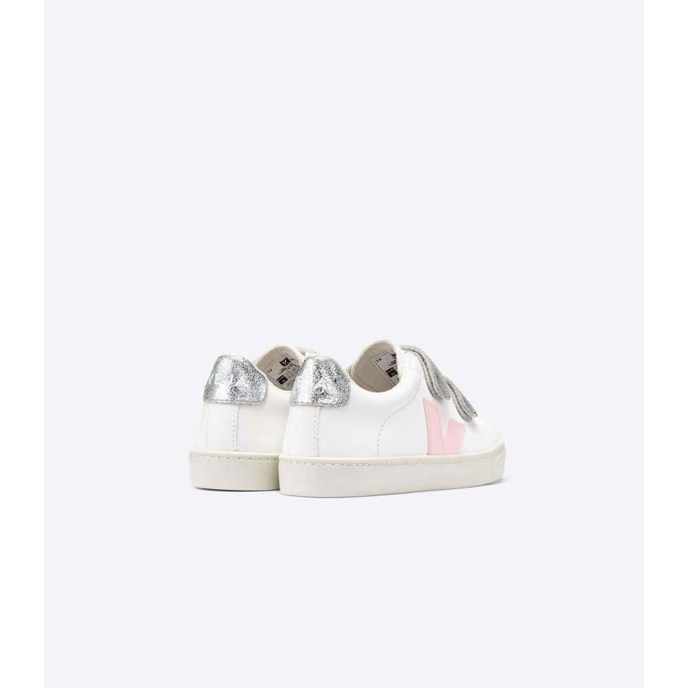 Veja ESPLAR CHROMEFREE Schoenen Kinderen White/Pink | BE 731PJJ